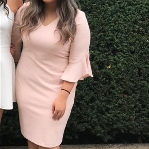 Calvin Klein bell sleeve dress